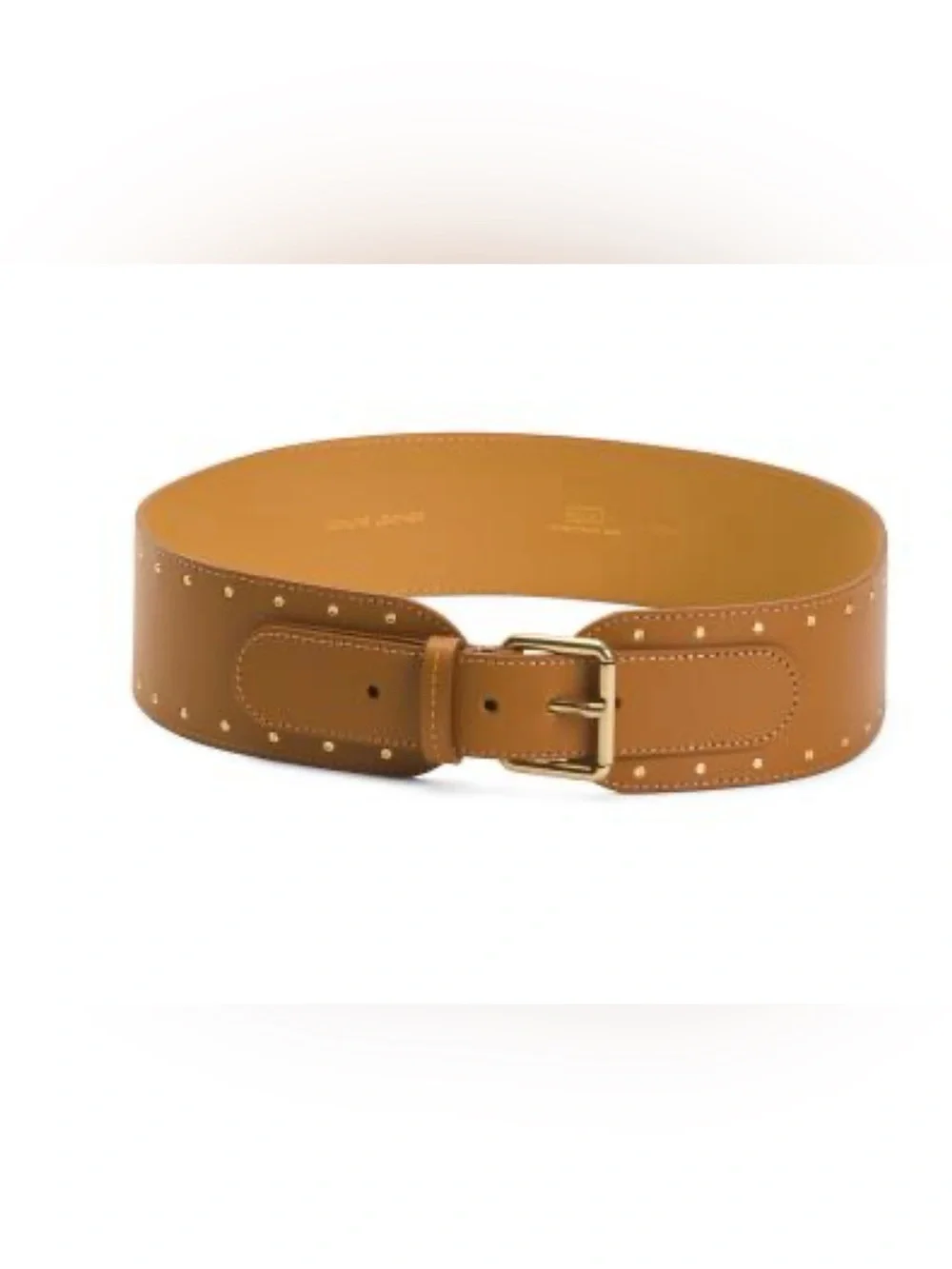 ISG Italian Stylistic Group made in italy leather 2 studded buckle belt Medium